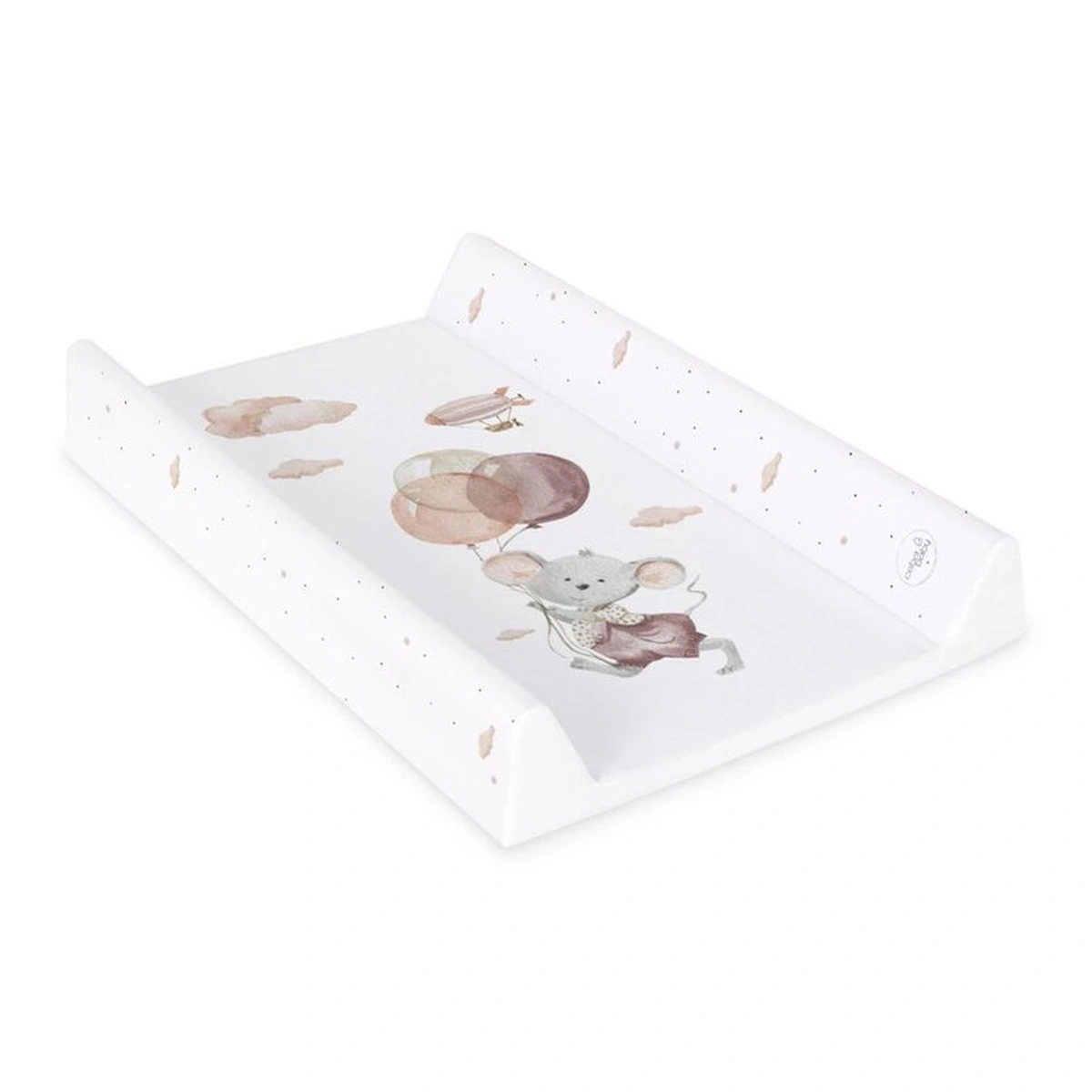 Saltea de infasat, Ceba Baby, Basic, 50x70 cm, Atasabila la patut, Fara BPA, 0 luni+, Mouse [2]