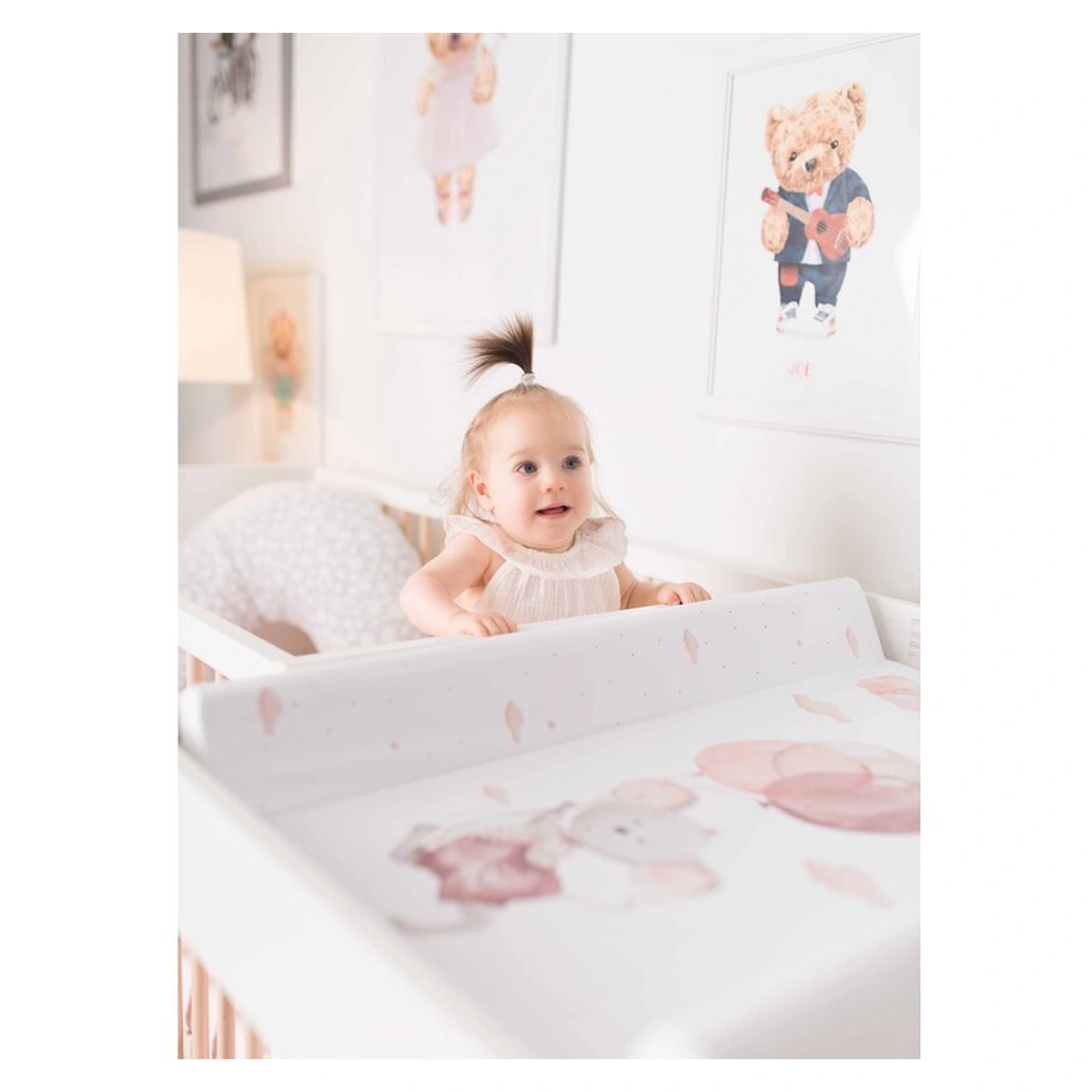 Saltea de infasat, Ceba Baby, Basic, 50x70 cm, Atasabila la patut, Fara BPA, 0 luni+, Mouse [8]