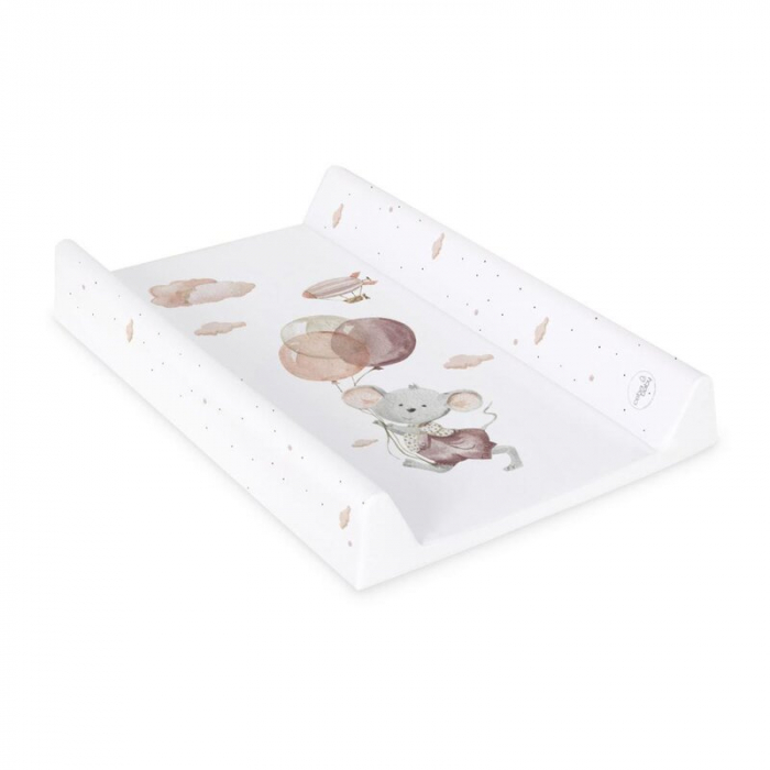 Saltea de infasat, Ceba Baby, Basic, 50x70 cm, Atasabila la patut, Fara BPA, 0 luni+, Mouse [2]