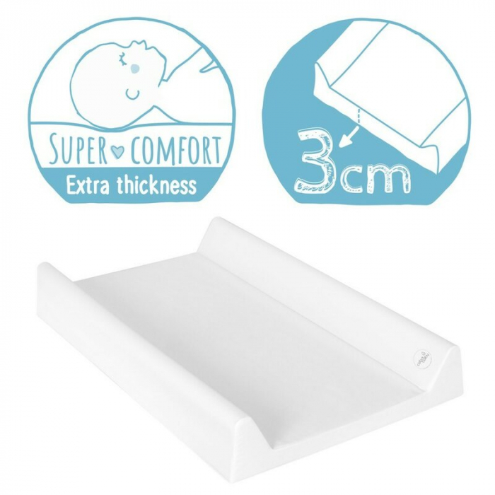 Saltea de infasat, Ceba Baby, Confort, 50x70 cm, Atasabila la patut, Fara BPA, 0 luni+, Fluffy Puffy Bart [5]