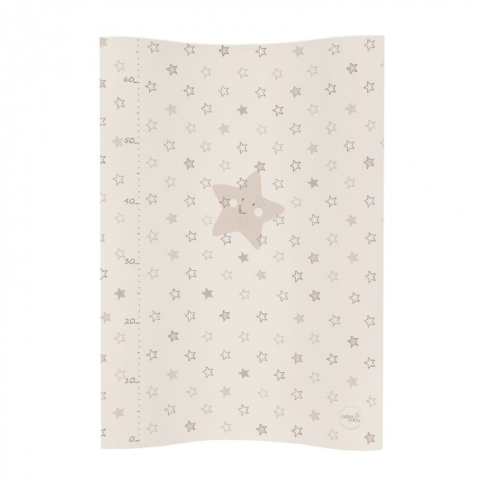 Saltea de infasat, Ceba Baby, Cosy, Moale, Cu taliometru, 50 x 70 cm, 0-12 luni, Beige Stars [1]