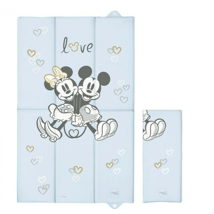Saltea de infasat, Ceba Baby, Disney, Pliabila, 50 x 80 cm, Minnie & Mickey Blue [1]