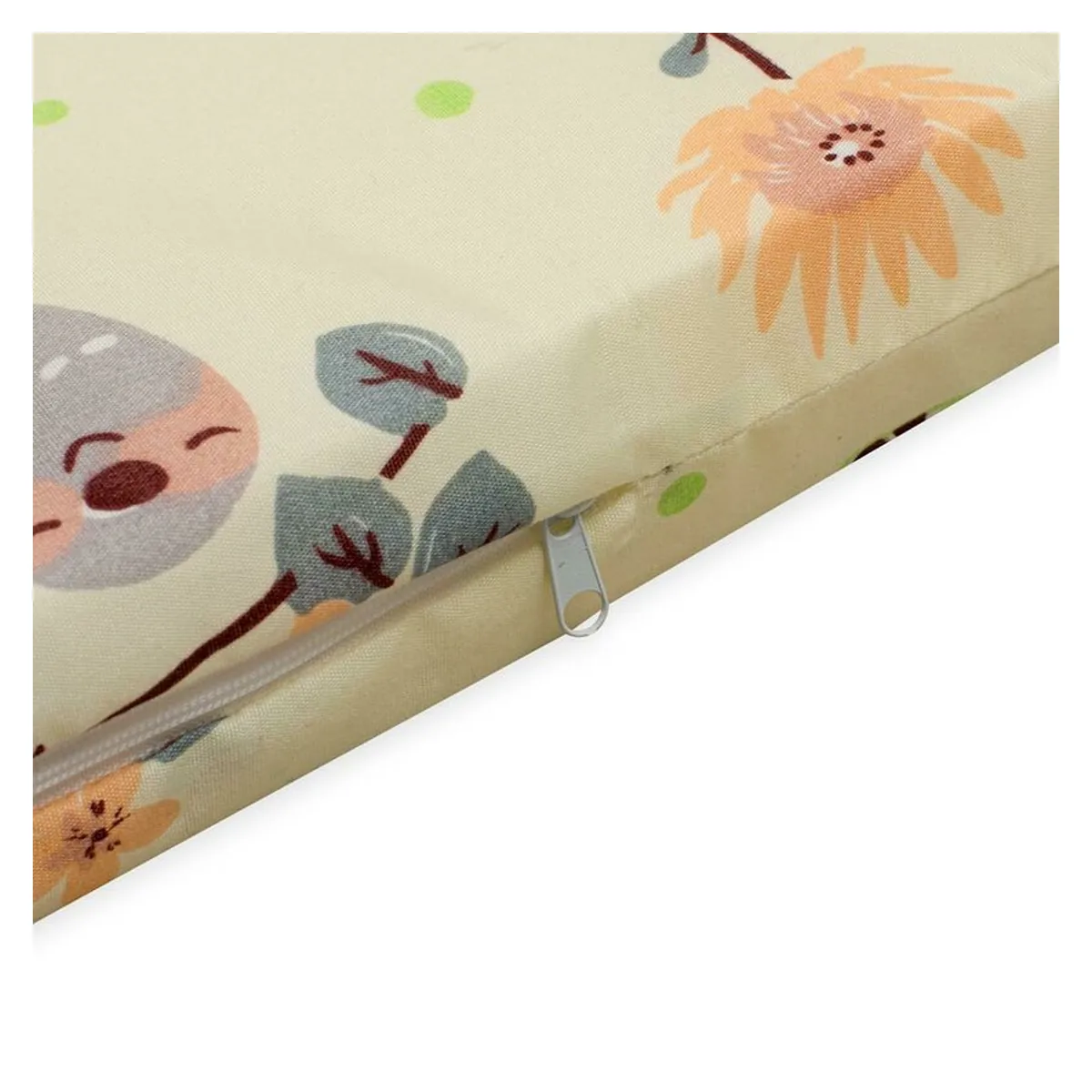 Saltea patut bebe, New Baby, Zoo, Din spuma, Cu husa detasabila, 120x60x5 cm, 0 luni+, Multicolor [3]