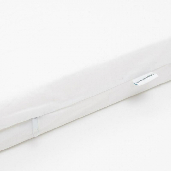 Saltea pentru patut, New Baby, 120x60x7 cm, Cu Aloe Vera, Compozitie Spuma-Cocos, Hipoalergenica si antibacteriana, Cu husa detasabila, Alb [3]