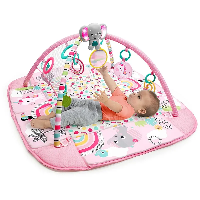 Salteluta de activitati 5 in 1 Gym & Ball Pit Rainbow Tropics [20]