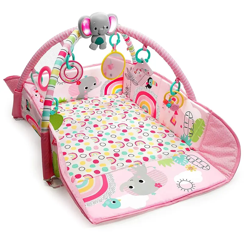 Salteluta de activitati 5 in 1 Gym & Ball Pit Rainbow Tropics [22]