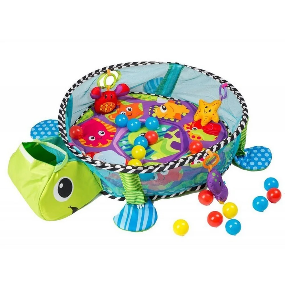 Salteluta de joaca cu bile Ecotoys 88967 Brosca Testoasa - Verde [2]
