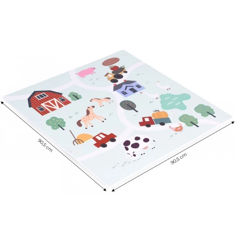 Salteluta de joaca pentru copii 90.5 x 90.5 x 1 cm - Ferma [8]