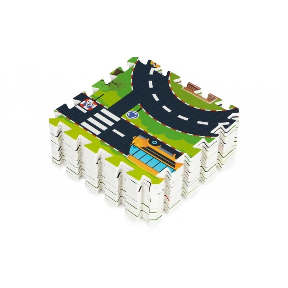 Salteluta de joaca tip puzzle, 12 elemente, iPlay - City [3]