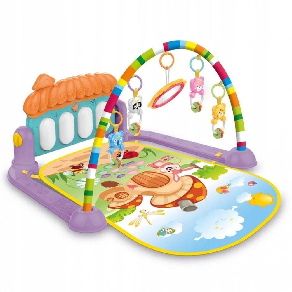 Salteluta de joaca XXL, pian cu 9 melodii si 5 jucarii Ricokids 7315, Multicolora [1]