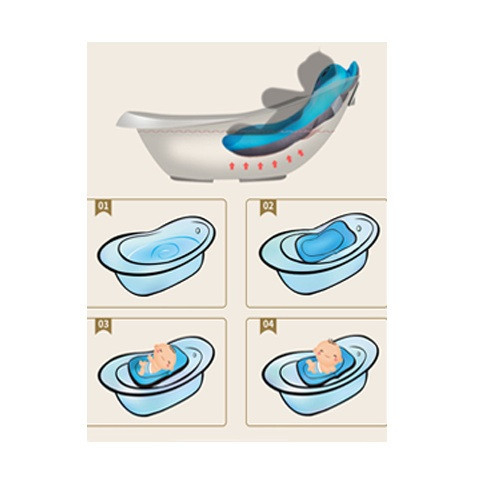 Salteluta suport pentru baita BabyJem, Gri [3]