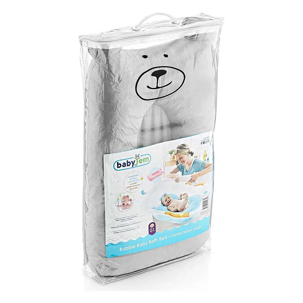 Salteluta suport pentru baita BabyJem, Gri 0 luni + [5]