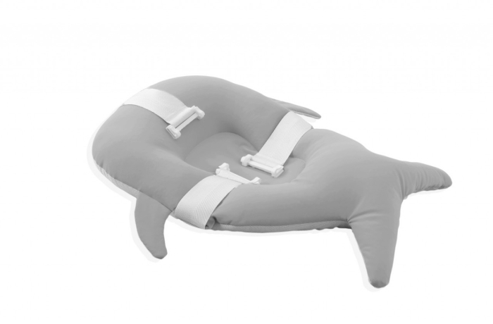 Salteluta suport pentru baita Balena, BabyJem, 35x50 cm, Gri [2]