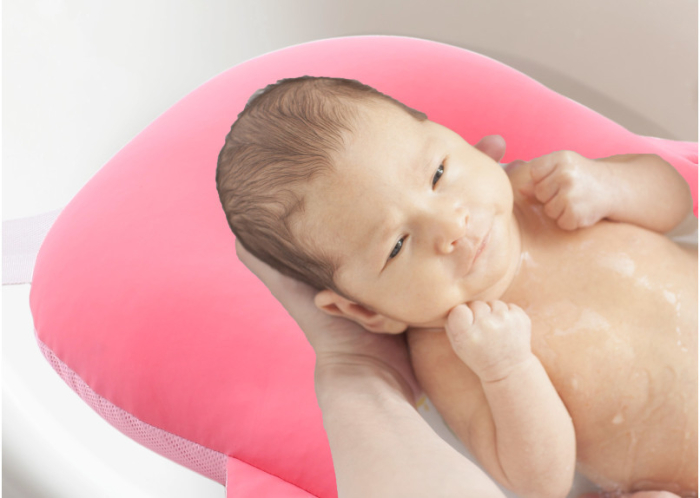 Salteluta suport pentru baita Balena, BabyJem, 35x50 cm, Roz [3]