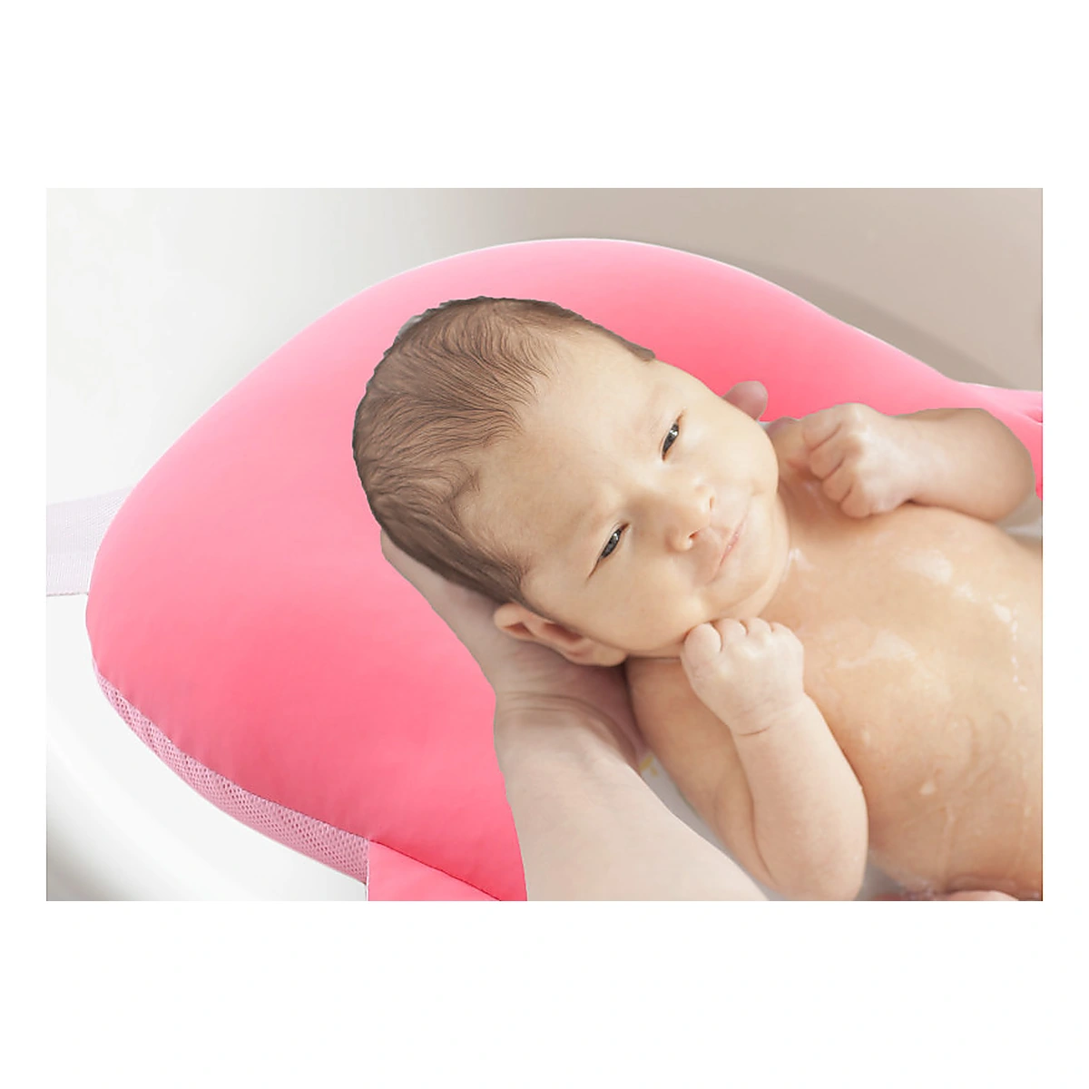 Salteluta suport pentru baita Balena, BabyJem, 35x50 cm, Roz 0 luni + [3]