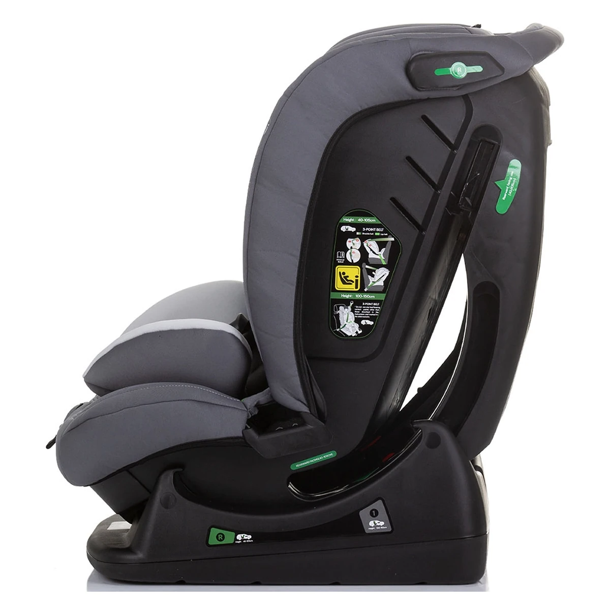 Scaun auto Chipolino Aviato I-Size 40-150 cm, Ash grey [4]