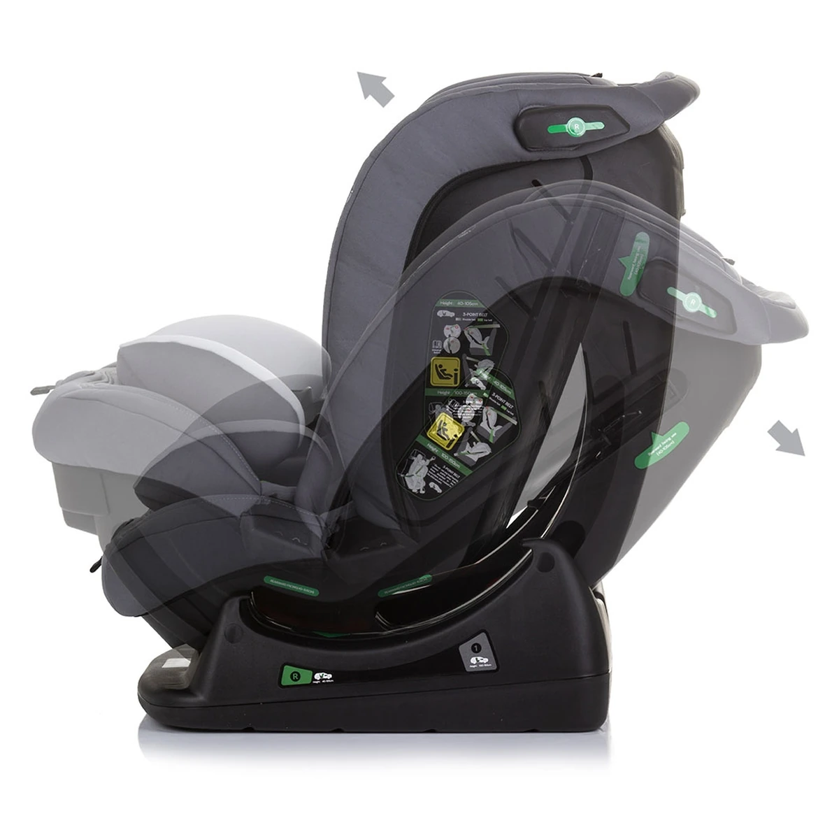 Scaun auto Chipolino Aviato I-Size 40-150 cm, Ash grey [5]