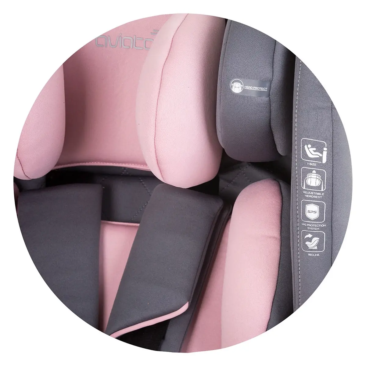 Scaun auto Chipolino Aviato I-Size 40-150 cm flamingo [8]