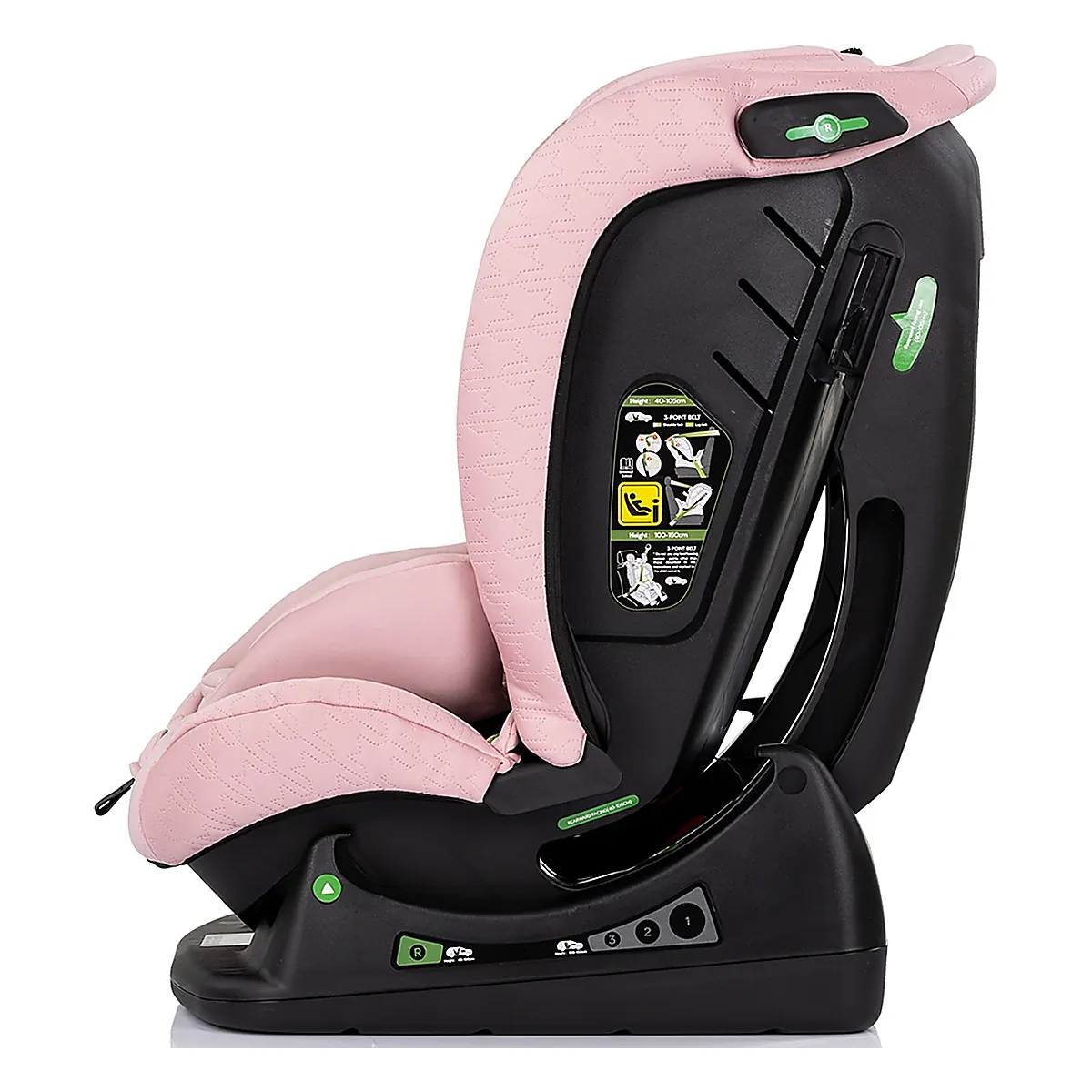 Scaun auto Chipolino Aviato I-Size 40-150 cm, Pink marshmallow 12 ani [4]