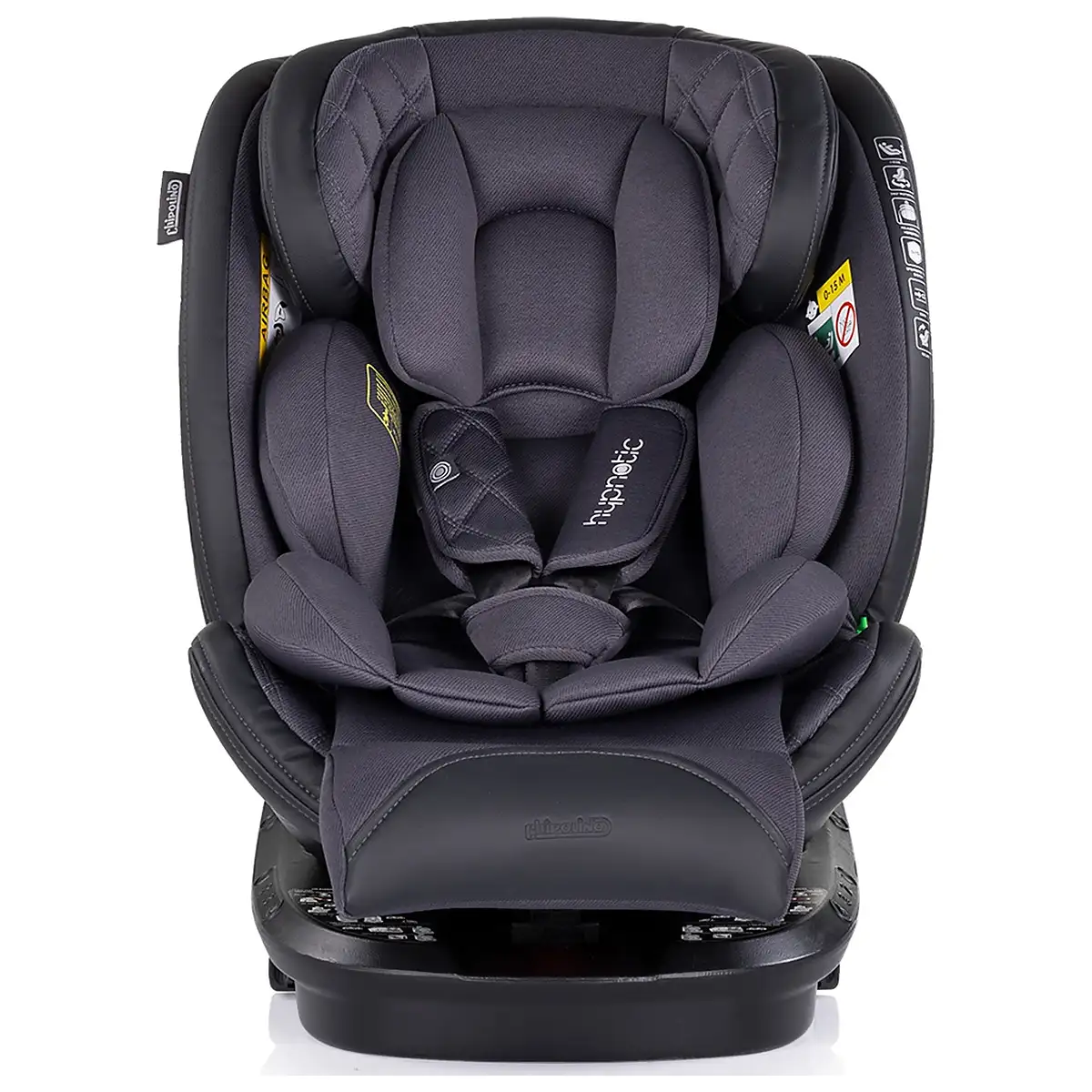 Scaun auto Chipolino Hypnotic I-Size 40-150 cm cu sistem Isofix si sezut rotativ anthracite 12 ani [2]