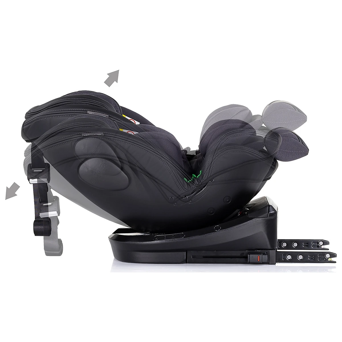 Scaun auto Chipolino Hypnotic I-Size 40-150 cm cu sistem Isofix si sezut rotativ anthracite 12 ani [9]