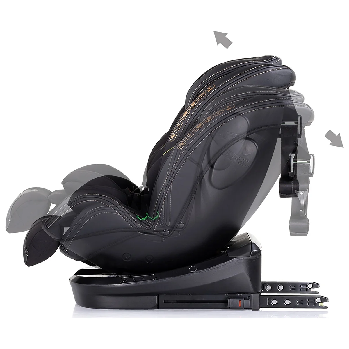 Scaun auto Chipolino Hypnotic I-Size 40-150 cm cu sistem Isofix si sezut rotativ blackberry 12 ani [5]