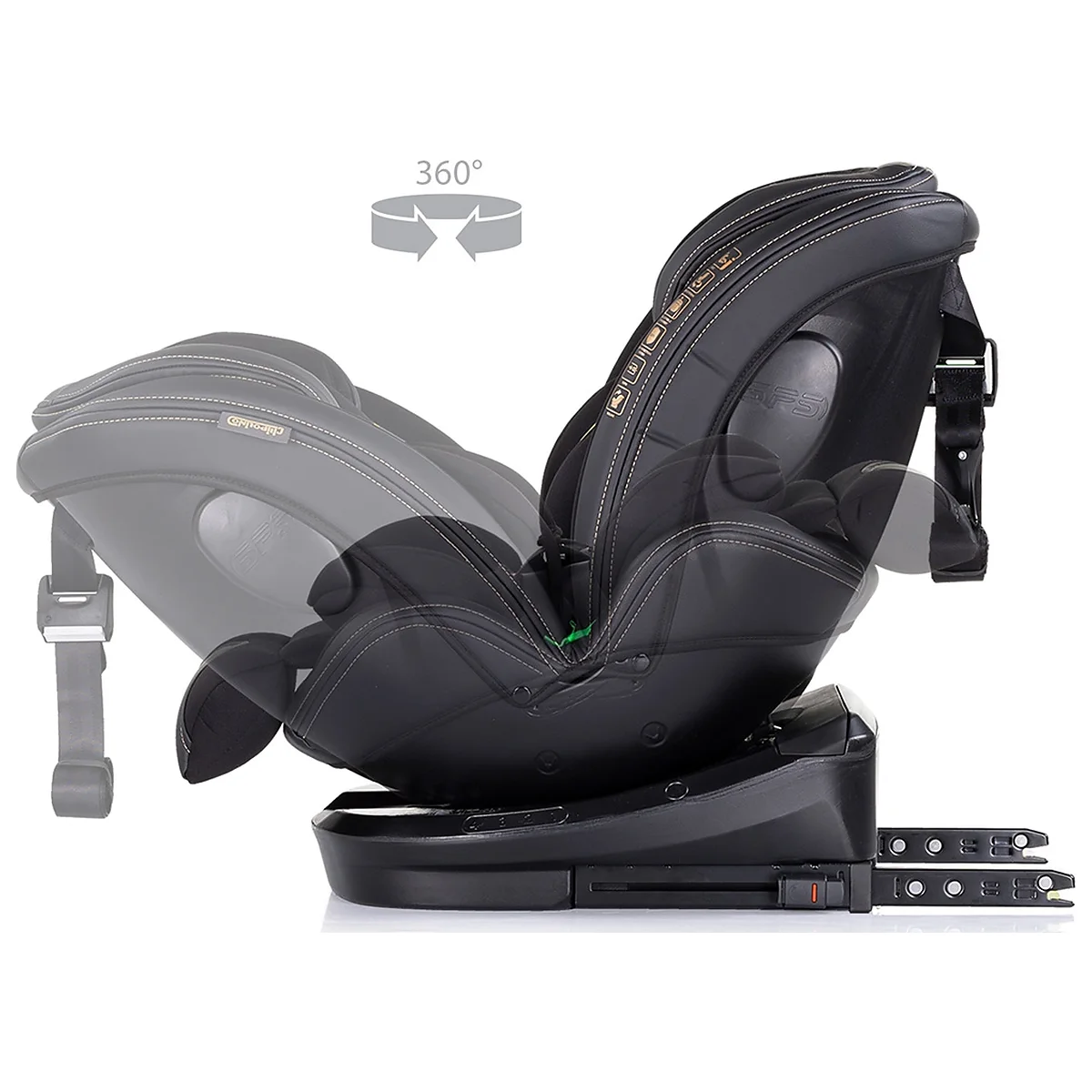 Scaun auto Chipolino Hypnotic I-Size 40-150 cm cu sistem Isofix si sezut rotativ blackberry 12 ani [7]