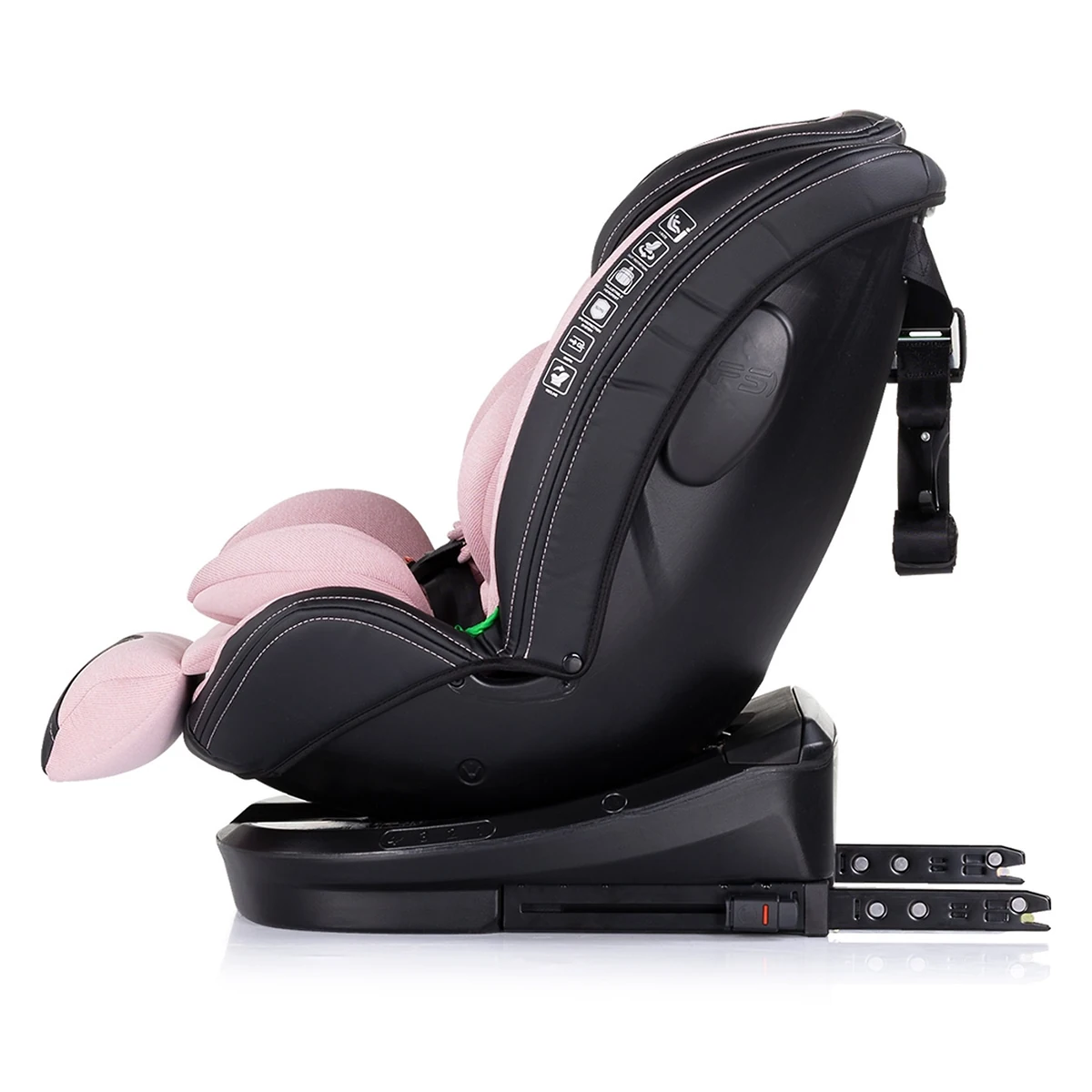 Scaun auto Chipolino Hypnotic I-Size 40-150 cm cu sistem Isofix si sezut rotativ pink marshmallow [4]