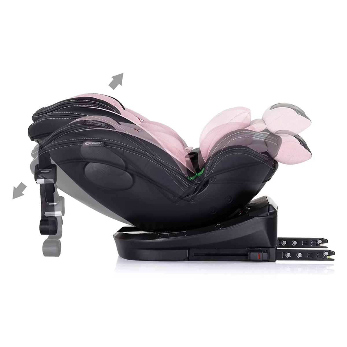 Scaun auto Chipolino Hypnotic I-Size 40-150 cm cu sistem Isofix si sezut rotativ pink marshmallow [9]