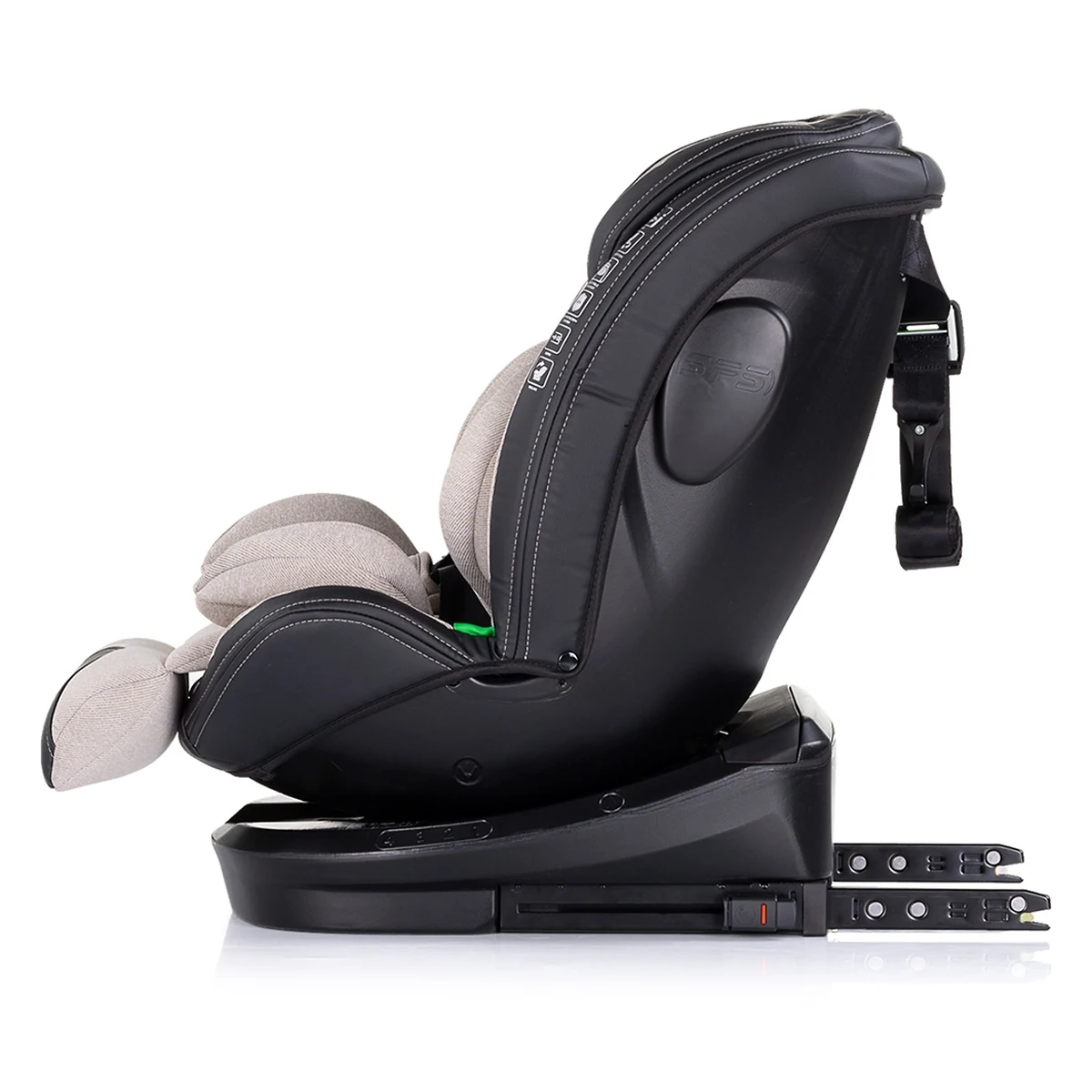 Scaun auto Chipolino Hypnotic I-Size 40-150 cm cu sistem Isofix si sezut rotativ tiramisu [4]