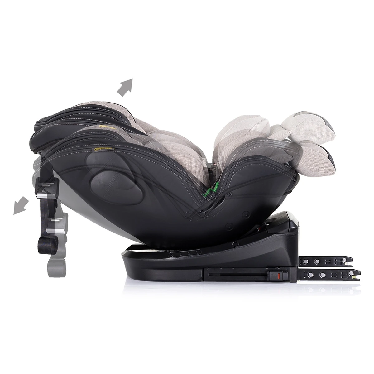 Scaun auto Chipolino Hypnotic I-Size 40-150 cm cu sistem Isofix si sezut rotativ tiramisu [9]