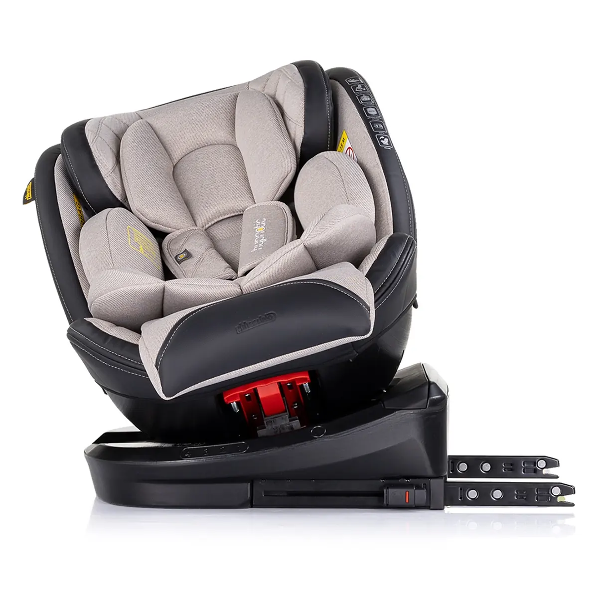 Scaun auto Chipolino Hypnotic I-Size 40-150 cm cu sistem Isofix si sezut rotativ tiramisu [6]
