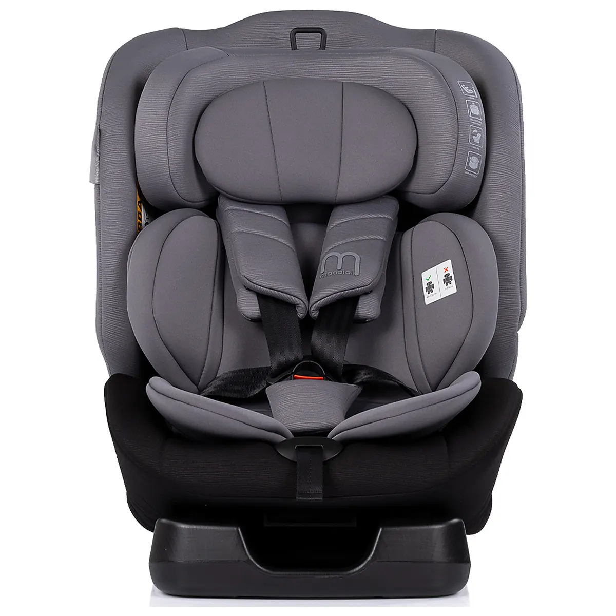 Scaun auto Chipolino Mondial I-Size 40-150 cm, Charcoal 12 ani [2]