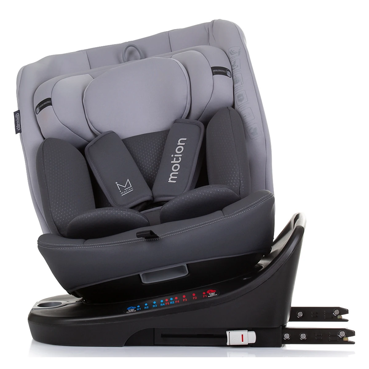 Scaun auto Chipolino Motion I-Size 40-150 cm granite cu sistem Isofix [6]