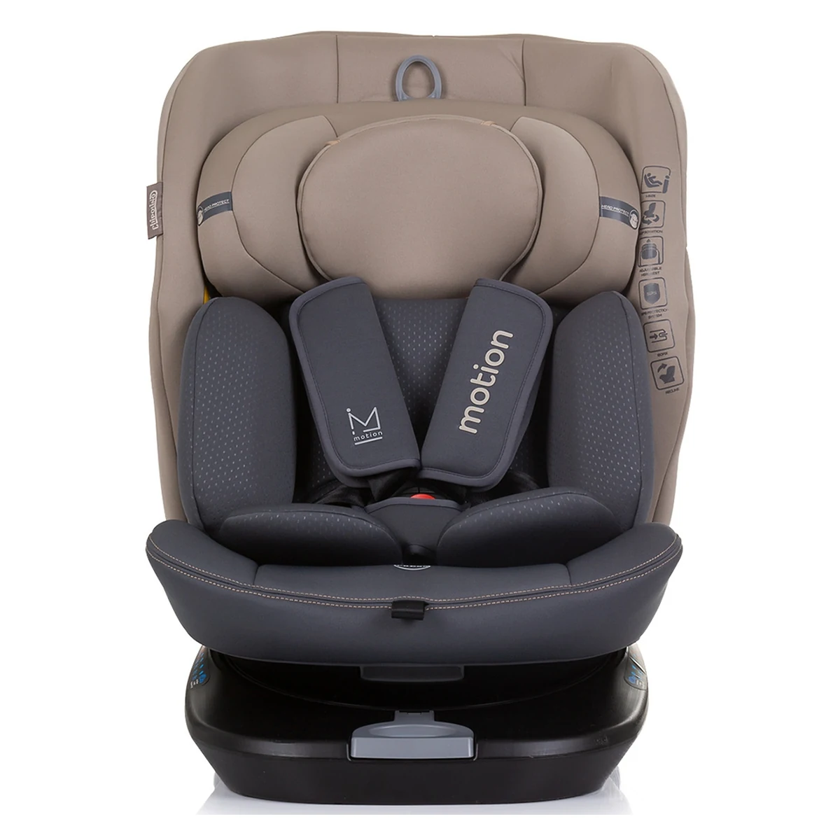 Scaun auto Chipolino Motion I-Size 40-150 cm macadamia cu sistem Isofix [2]