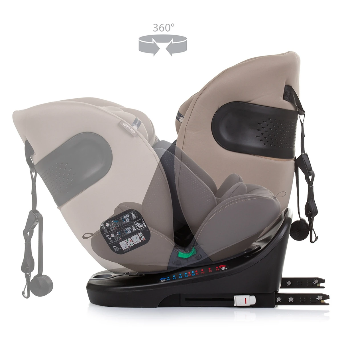 Scaun auto Chipolino Motion I-Size 40-150 cm macadamia cu sistem Isofix [7]