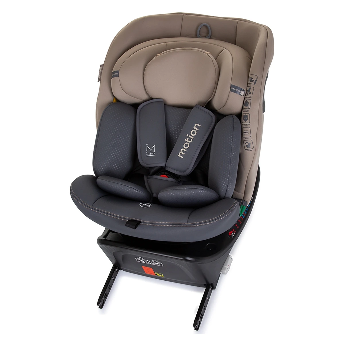 Scaun auto Chipolino Motion I-Size 40-150 cm macadamia cu sistem Isofix [11]