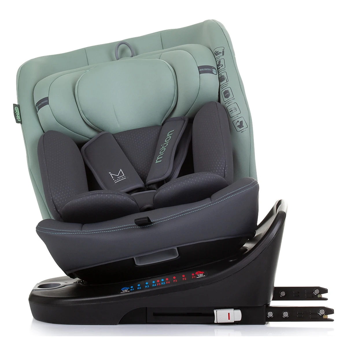 Scaun auto Chipolino Motion I-Size 40-150 cm pastel green cu sistem Isofix [6]