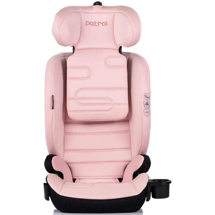 Scaun auto Chipolino Patrol I-Size 100-150 cm cu sistem Isofix, Powder pink [3]