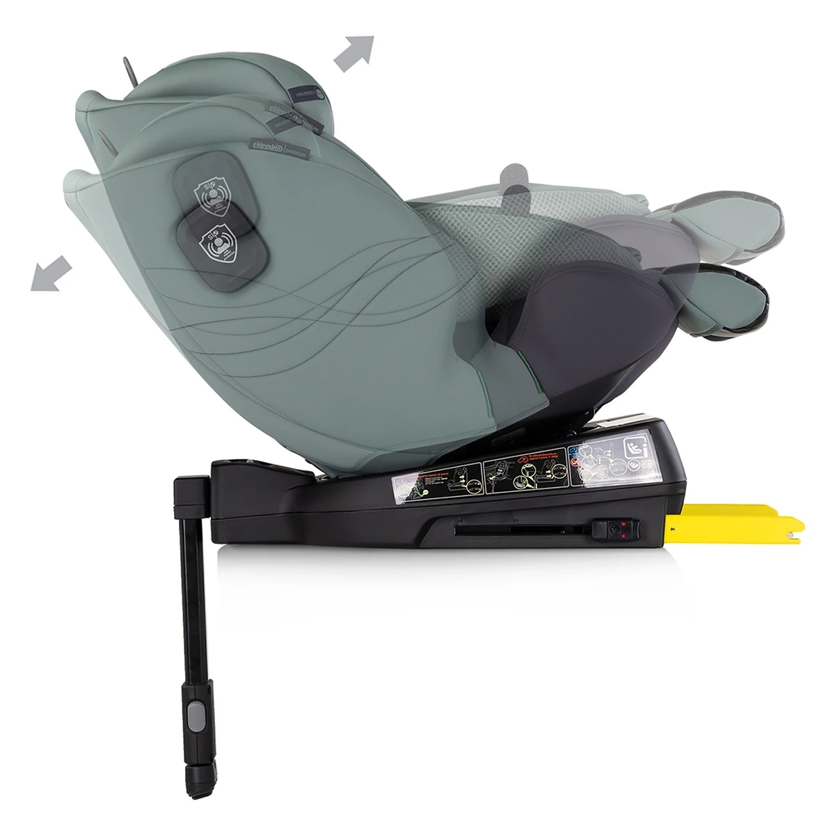 Scaun auto Chipolino Premium I-Size 40-150 cm cu sistem Isofix, Basil [8]