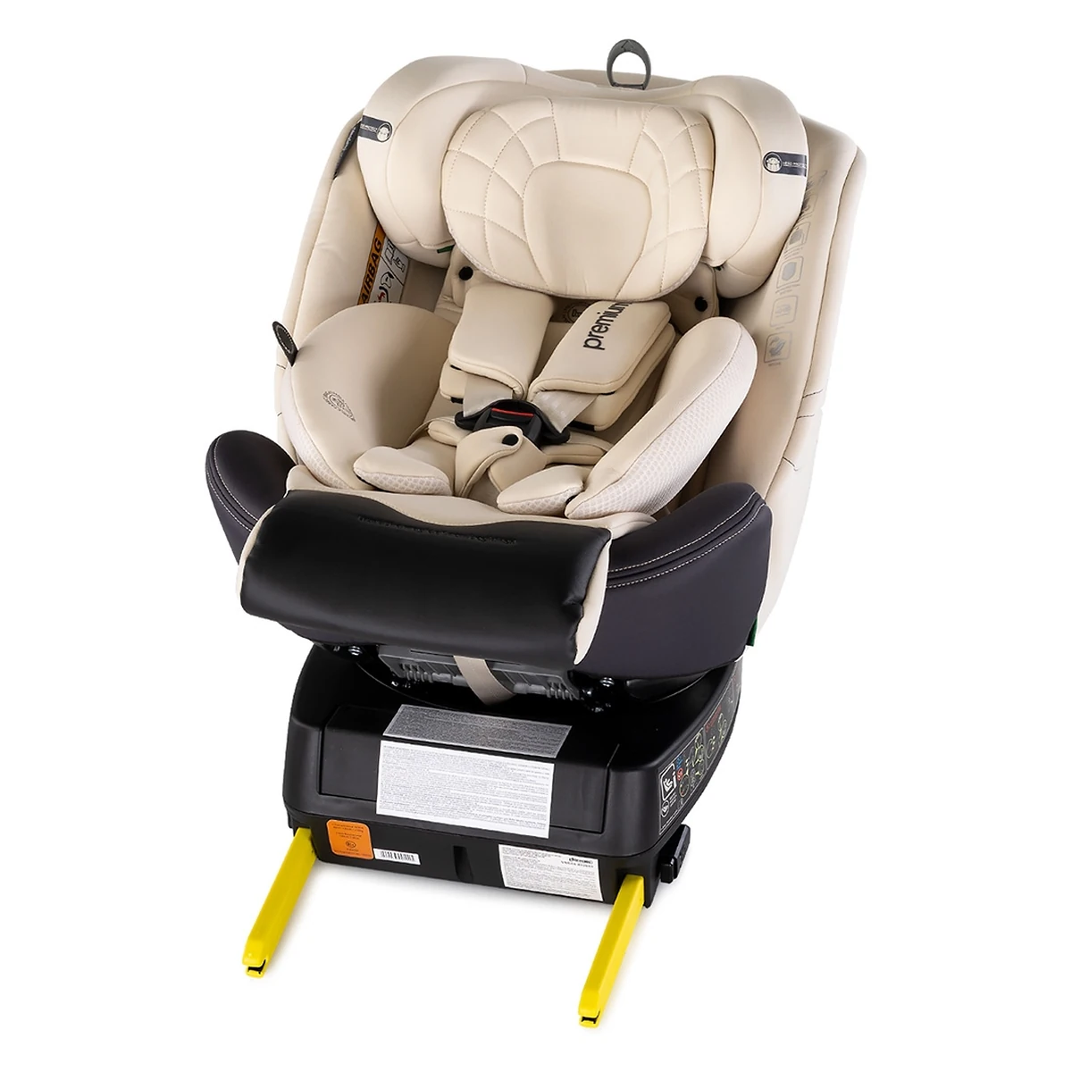 Scaun auto Chipolino Premium I-Size 40-150 cm cu sistem Isofix, Biscotta - Bej [10]