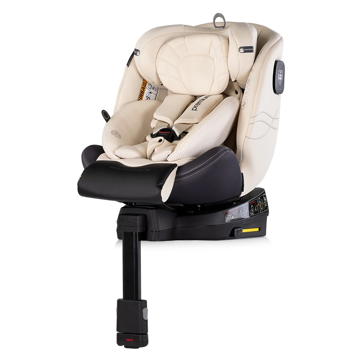 Scaun auto Chipolino Premium I-Size 40-150 cm cu sistem Isofix, Biscotta - Bej [2]