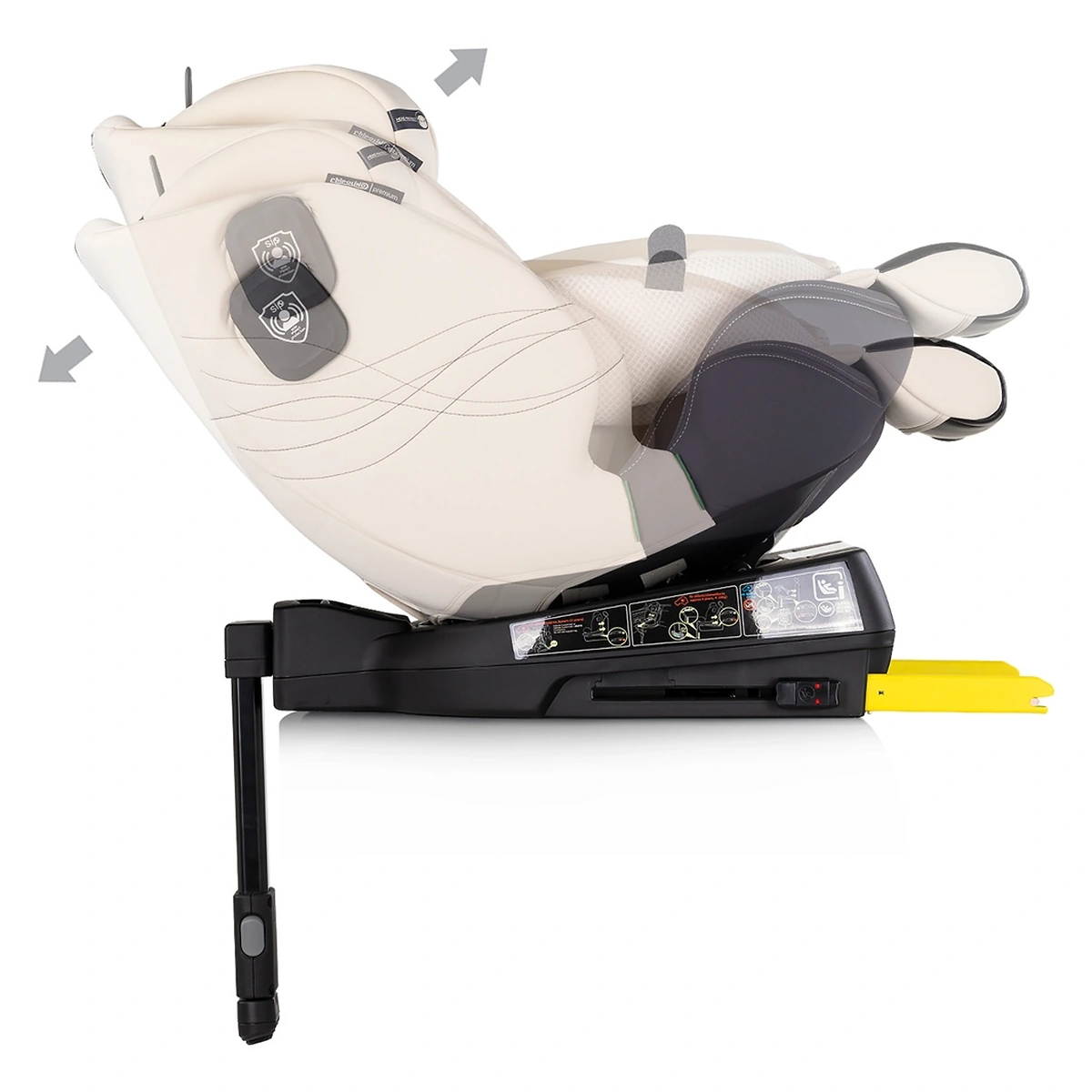 Scaun auto Chipolino Premium I-Size 40-150 cm cu sistem Isofix, Biscotta - Bej [8]