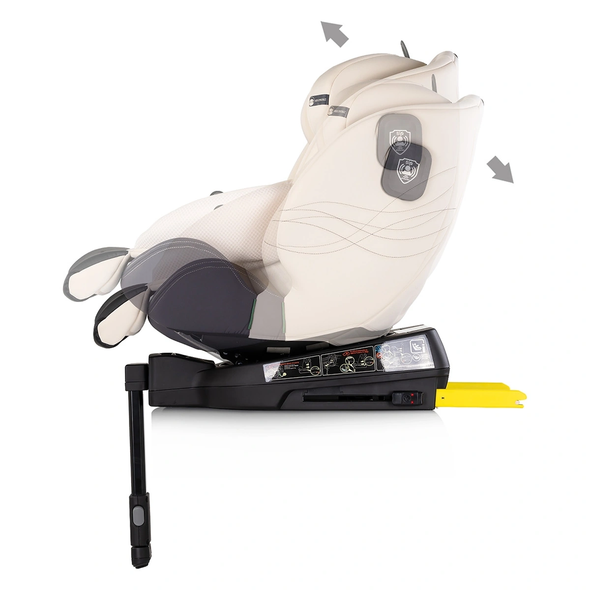 Scaun auto Chipolino Premium I-Size 40-150 cm cu sistem Isofix, Biscotta - Bej [5]