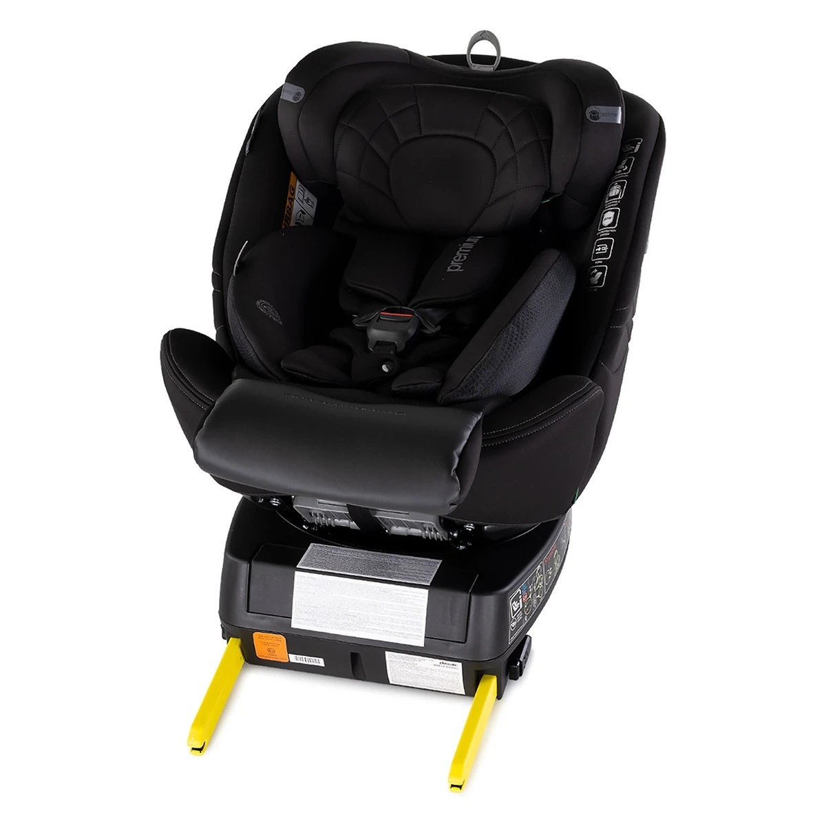 Scaun auto Chipolino Premium I-Size 40-150 cm cu sistem Isofix, Blackberry - Negru [10]