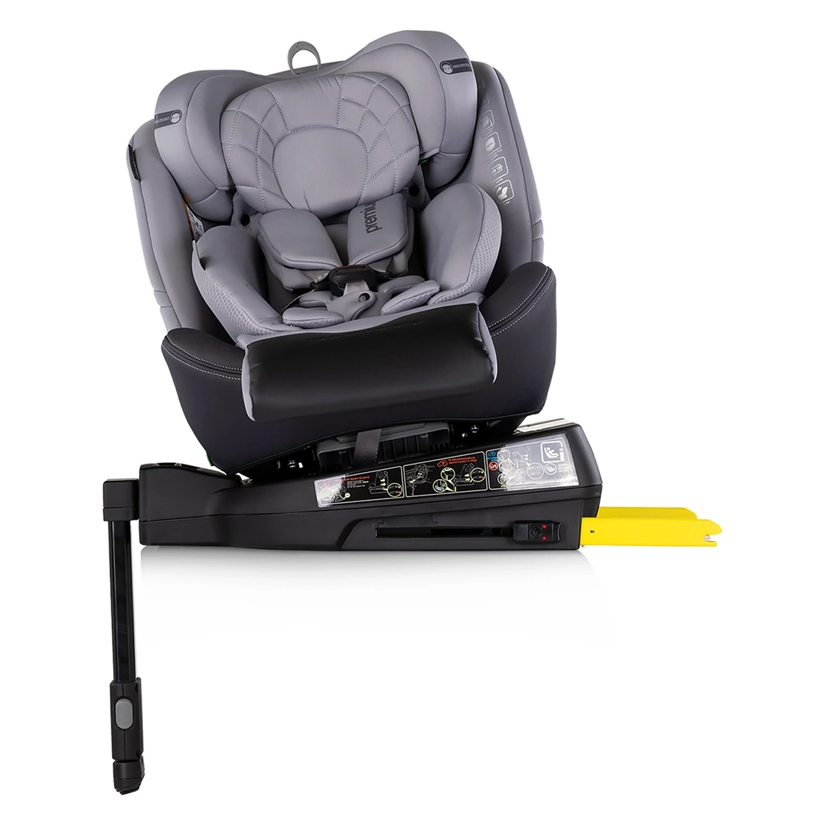Scaun auto Chipolino Premium I-Size 40-150 cm cu sistem Isofix, Cloud - Gri [6]