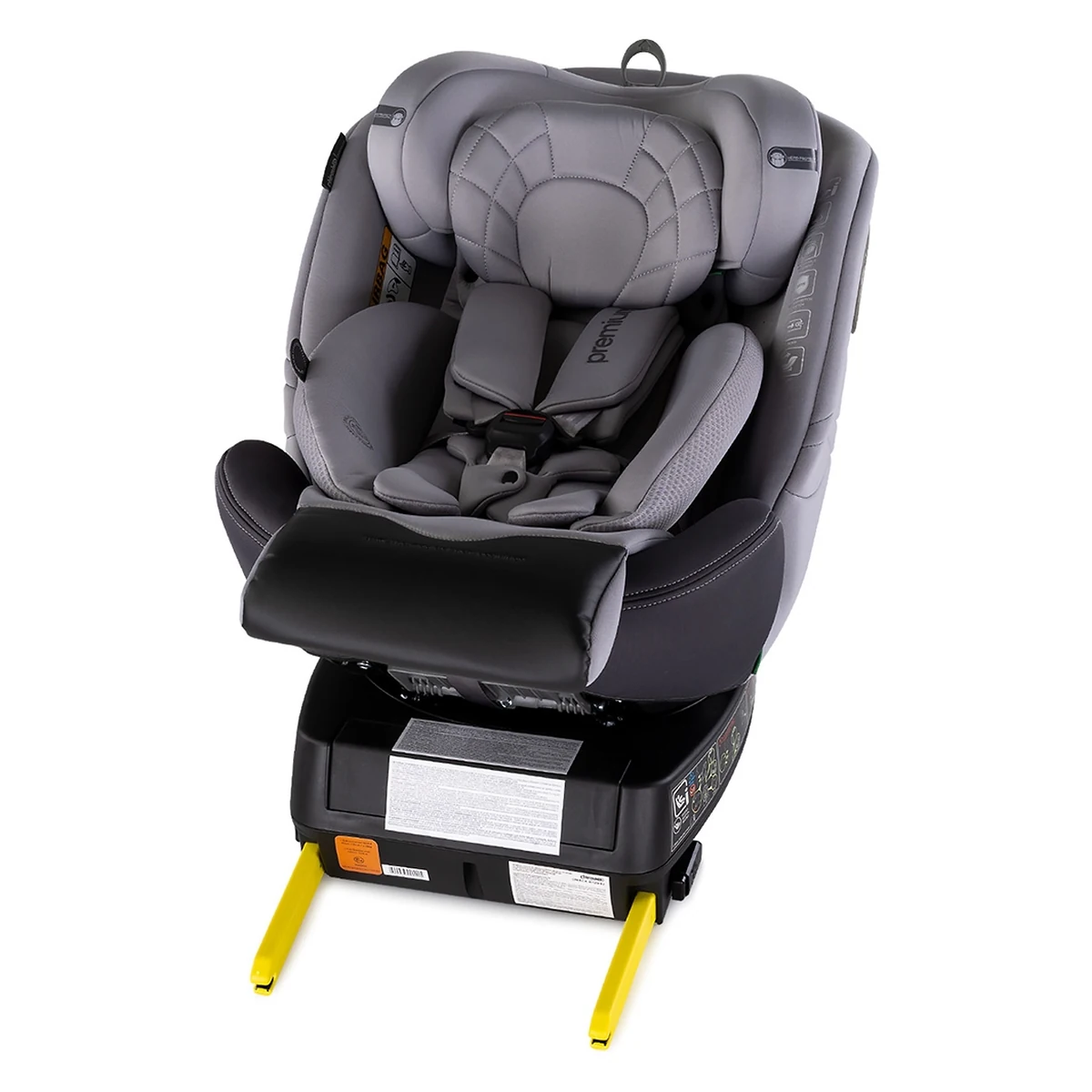 Scaun auto Chipolino Premium I-Size 40-150 cm cu sistem Isofix, Cloud - Gri [10]