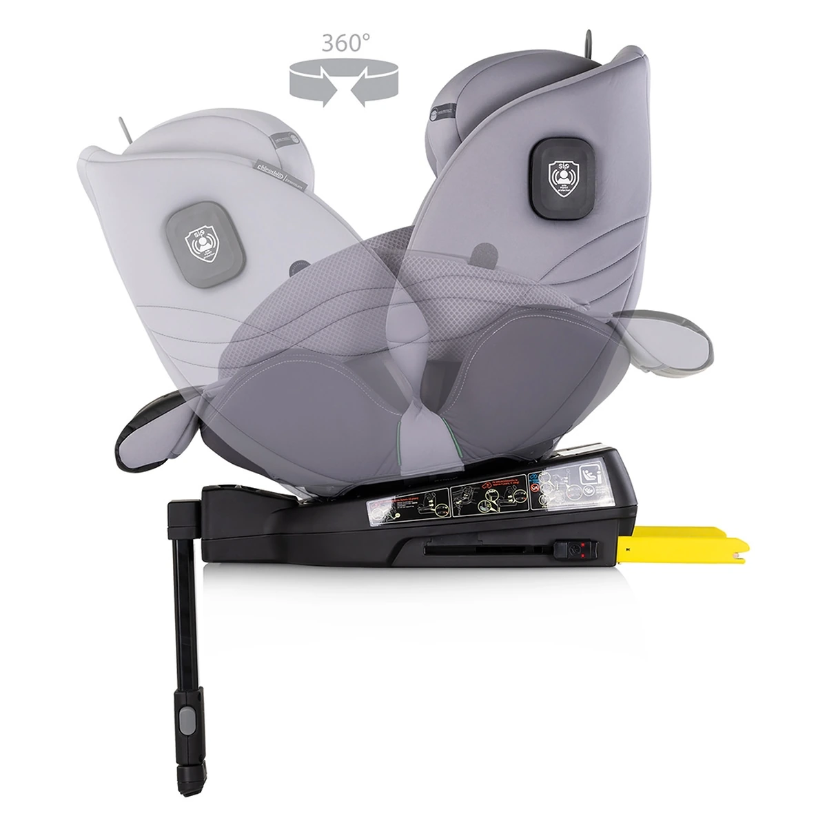 Scaun auto Chipolino Premium I-Size 40-150 cm cu sistem Isofix, Cloud - Gri [7]