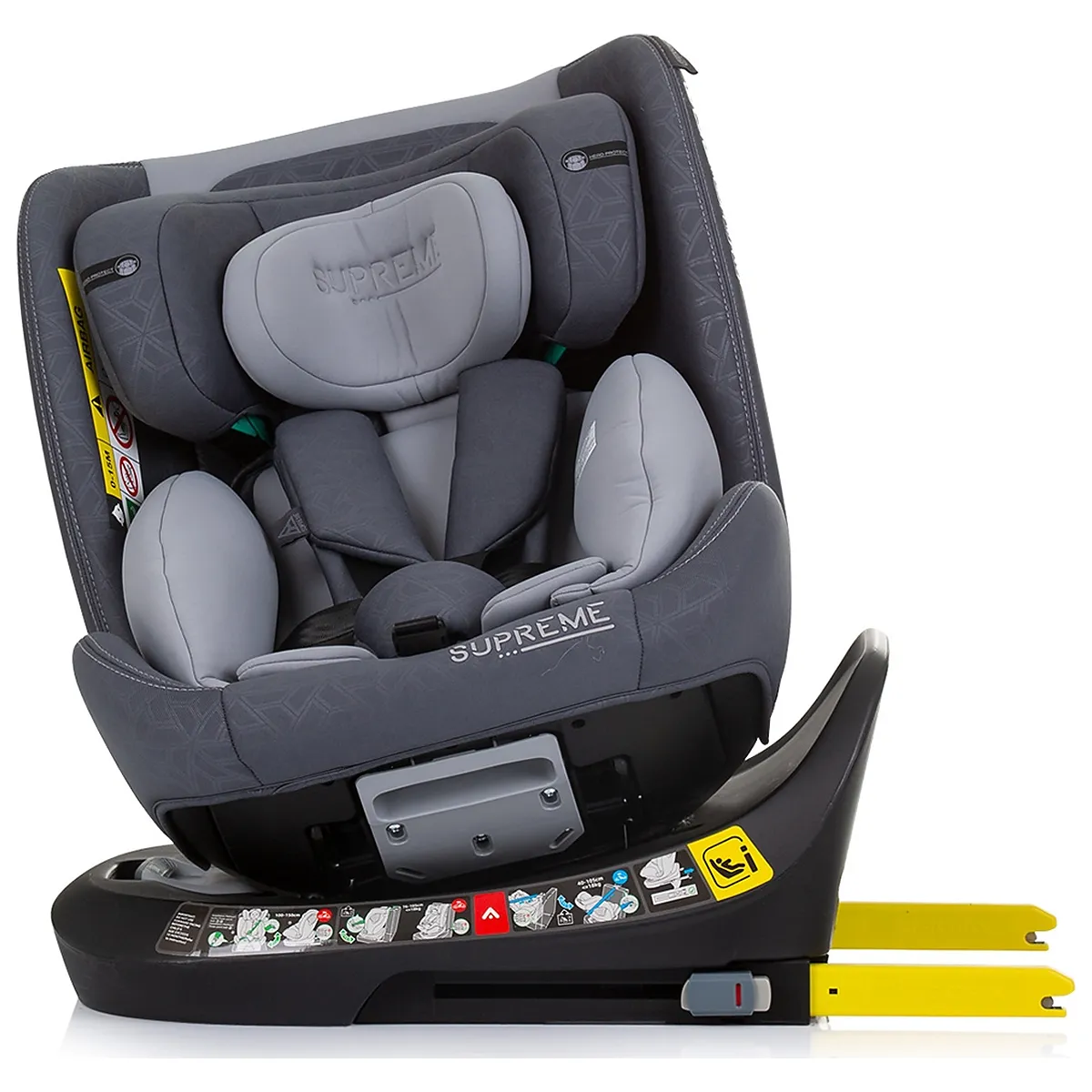 Scaun auto Chipolino Supreme I-Size 40-150 cm cu sistem Isofix granite 12 ani [6]
