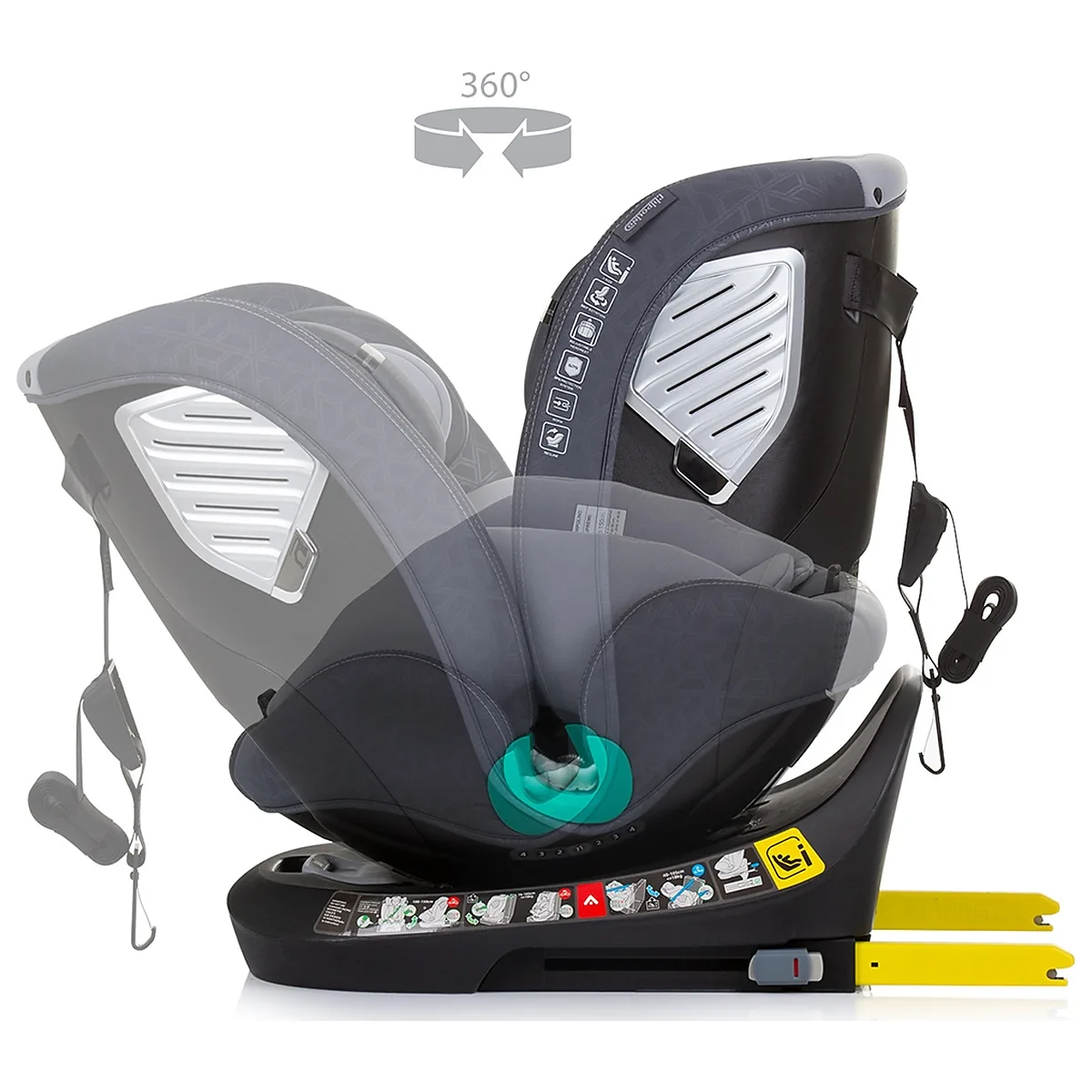 Scaun auto Chipolino Supreme I-Size 40-150 cm cu sistem Isofix granite 12 ani [7]